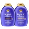 OGX Nourishing + Coconut Milk Shampoo & Conditioner Set, Hydrating & Restoring, Moisturizes for Soft Hair After the First Use, Sulfate-Free Surfactants, 2 Items, 2 x 13 fl. Oz