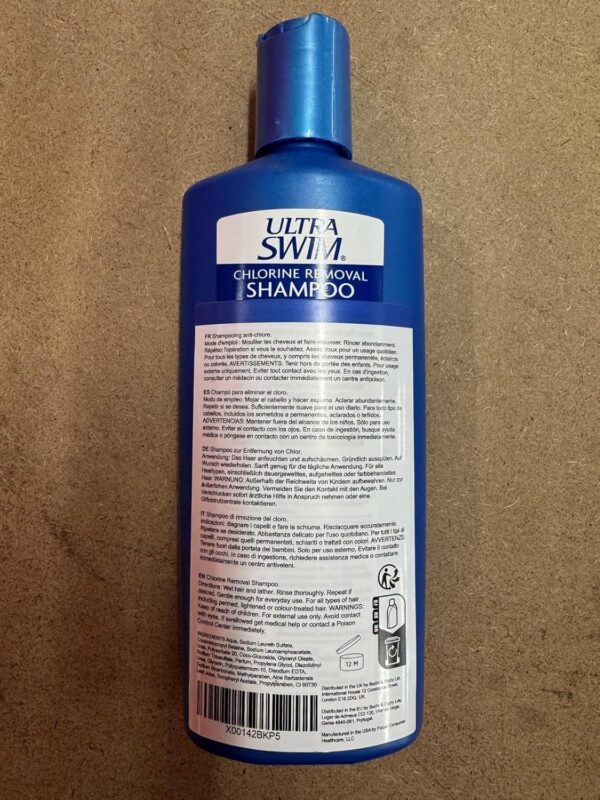 UltraSwim Chlorine Removal Shampoo and Repair Conditioner Set, 207mL x 2 - Repair, Protect and Nourish Your Hair After Swimming. Unique Formula Designed To Neutralise And Remove Chlorine From Hair