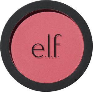 e.l.f. Primer-Infused Blush, Long-Lasting & Budge-Free Makeup, Lightweight Feel & Medium Coverage, Vegan & Cruelty-Free, Always Tempting