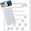 Non-Slip Bath & Shower 28x Clear Stickers - FREE FITTING TEMPLATE INCLUDED - Modern Stylish Alternative to a Rubber Suction Mat - Strong Textured Adhesive Anti Skid Safety Discs - SLIPS AWAY®