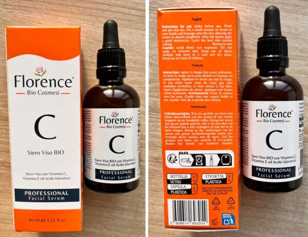 Big 2.11oz. Organic Vitamin C Serum for Face with Hyaluronic Acid & Niacinamide. Anti-Dark Spots, Wrinkle, Aging Brightening Facial and Eye Contour Vitamin C Serum. Brightening Women and Men Skin Care