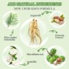 Hair Dye Shampoo 3 in 1 for Gray Hair Coverage, Herbal Ingredients Natural Shampoo Hair Dye for Women & Men/Ammonia-Free 520ml(Dark Brown)