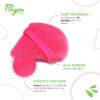 LAC 3 Powder Puff Face Triangle - Reusable Mini Velvet Make up Sponges for Pressed and Loose Foundation No Latex (Pink)