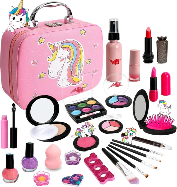 Kids Makeup Sets Girls Toys - Girls Make up Set Kids Make up for Toddler Kid Girl Children Princess Pretend Play Christmas Birthday Gifts Presents Toys for Girl age 3 4 5 6 7 8 9 10 11 12