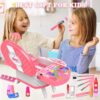 66 Pcs Kids Makeup Sets For Girls with Portable Stand,Make Up Starter Kit Children Princess Pretend Play Games Toys Presents,Little Girl Birthday Gifts Set For Age 3 4 5 6 7 8 9 10 11 12 Years Old