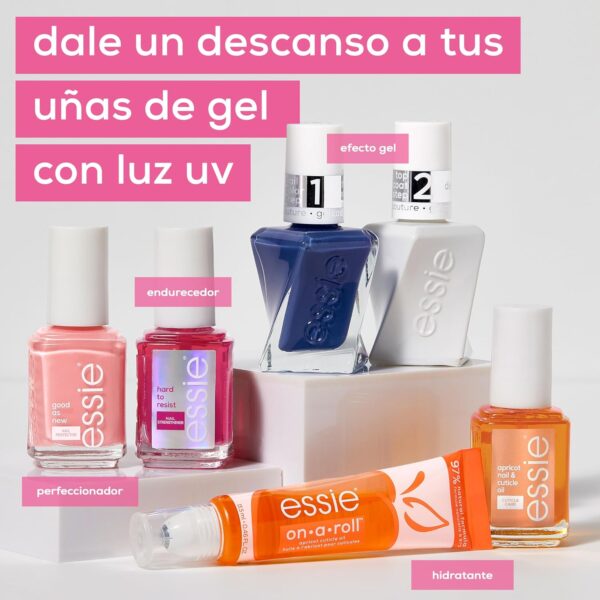 essie Nail Care Hard To Resist Nail Strengthener, Protect and Repair, Hardening Nail Treatment For Damaged Nails, Purple Tint, Neutralise and Brighten 13.5 ml