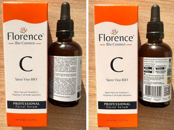 Big 2.11oz. Organic Vitamin C Serum for Face with Hyaluronic Acid & Niacinamide. Anti-Dark Spots, Wrinkle, Aging Brightening Facial and Eye Contour Vitamin C Serum. Brightening Women and Men Skin Care