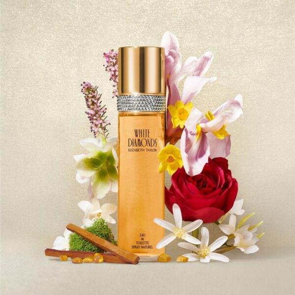 Elizabeth Taylor White Diamonds Eau de Toilette Spray, 100ml, Floral Chypre Fragrance, Celebrity Perfume for Women