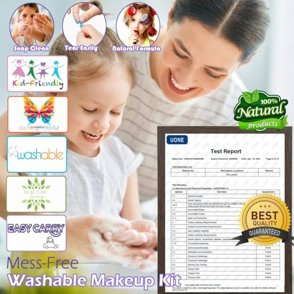 Kids Makeup Sets Girls Toys - unicorn gifts for girls Washable Make Up Starter Kit, Childrens Princess Pretend Play Games kids Toys Presents, Little Girl Birthday Gifts Set For Age 4-12 Year Old