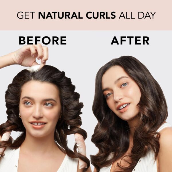 Kitsch Satin Heatless Hair Curler Set - Heatless Curls Overnight, Hair Rollers for Soft Curls & Frizz-Free Styling, No Heat Curlers To Sleep in, Curling Rod Headband with 2 Scrunchies - Sunset Tie Dye