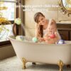 TUMAMA KIDS Baby Bath Toys Dinosaur Sprinklers, Electric Adjustable Shower Head Water Spray Bathtub Toy, 3 pack Wind Up Water Toy Pool Swim Tub Kids Toddler Shower Gifts 1 2 3 4 5 Year Olds (AS-3020)
