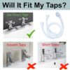 Home Flair Portable Shower | Push On Tap Shower Head and Hose | Shower Attachment for Bath Taps | | Dog Shower | Camping Shower (1.5M Long Will Fit a 2cm Wide Hot & Cold Tap)