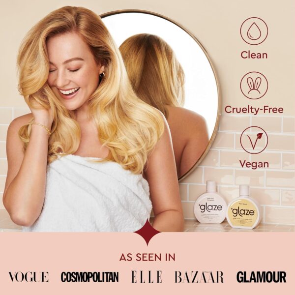 Glaze Super Gloss Sheer Glow Clear Conditioning Gloss – For All Hair Types & Colours, Including Treated – Transparent Hair Gloss that Boosts Colour, Shine & Hydration