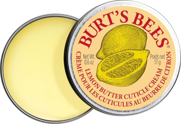 Burt's Bees Cuticle Cream For Nails, Sweet Almond Cuticle Oil With Cocoa Butter & Vitamin E, Lemon Scent, 15g