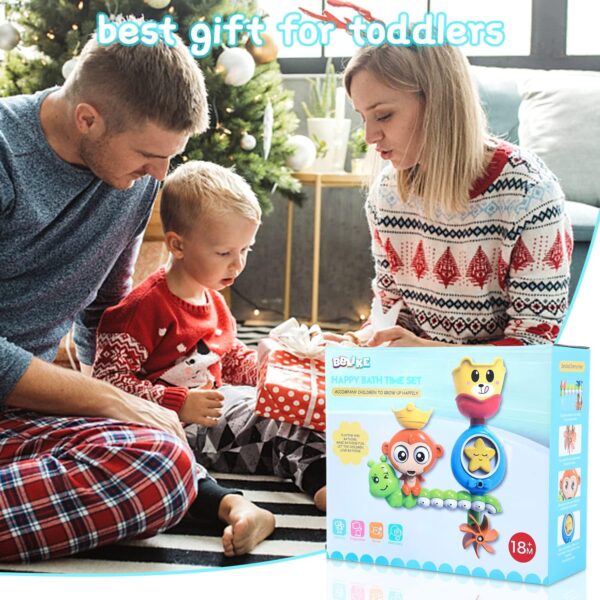 BBLIKE Baby Bath Toys, Bath Toys for 3, 4,5+ Years Old Boys Girls Toddlers Kids Older Children, Monkey Water Toys Shower Toys Bathly Toy with Cup for Babies Gift Toy Set (B)