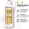PROVOKE Blonde Rehab N0'3 Bond Repair Strengthening Conditioner 200 ml, Reduces Breakage and Frizz in 1 Wash Formulated with a Pro Bonding Complex, Keratin and Hyaluronic Acid, for Damaged Hair,