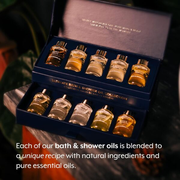 Aromatherapy Associates Ultimate Wellbeing Bath & Shower Oils Collection 10 X 9Ml - Infused with Essential Oils, The Purest, Ethically Viable, Natural, Raw Ingredients