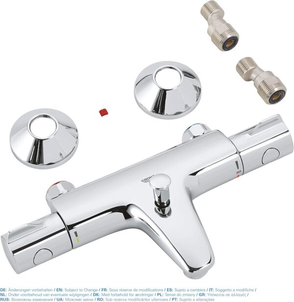 81Qju28IbhL._AC_SL1500_.jpg GROHE Grohtherm 800 Thermostatic Bath/Shower Mixer 1/2" Chrome 34567000