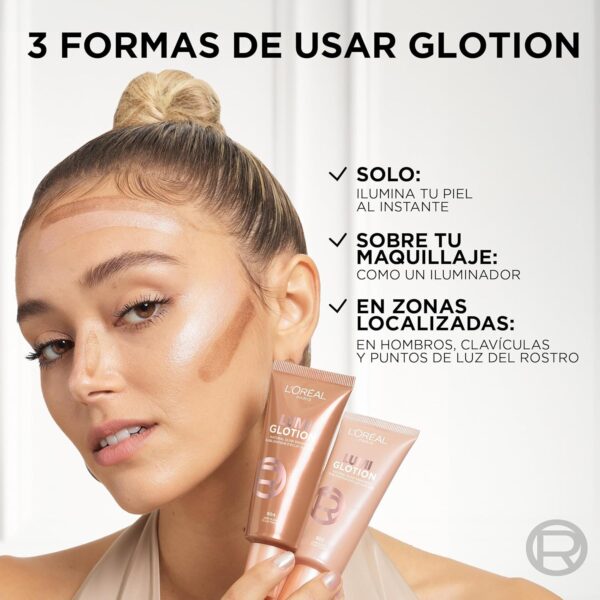 L'Oréal Paris Glow Enhancer, 24h Hydration with Shea Butter and Glycerin, Paradise Lumi Glotion, Shade 902: Light Glow, 40 ml