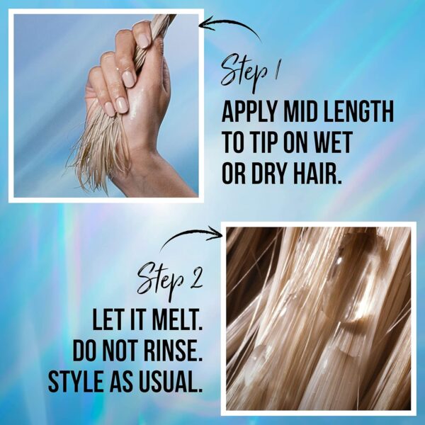 Pantene Hydra Day Hair Serum, For Dry Damaged Hair, Leave-in Hair Treatment, 70ml, Milk To Water Serum Thirsty Ends Quencher With Biotin And Baobab Essence, Leave-in Conditioner