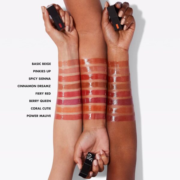 e.l.f. Cosmetics Glossy Lip Stain, Lightweight, Long-Wear Lip Stain For A Sheer Pop Of Colour & Subtle Gloss Effect, Pinkies Up