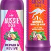 Aussie Repair And Revive Shampoo and Deep Conditioner Treatment Hair Mask Set