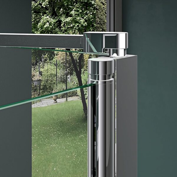 Mai & Mai Folding Shower Screen for Baths | Bath Shower Screen | WDH: 80×120×140cm | Safety Glass with Nano | 2 Folding Screens | with Wall Stabiliser | Cortona113