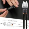 3 Swords Germany - brand quality CUTICLE REMOVER TRIMMER KNIFE (2 pieces) manicure pedicure grooming for professional finger & toe nail care by 3 Swords, Made in Germany (7865)
