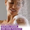 Blue Canyon Vector Double Tap Shower Spray| Bathroom Accessory| Premium Shower Attachment for Bath taps| Push-on-Fitting| Suitable for Round & Oval Taps| Shower Head for Bathroom| ~1.5 Meters| (White)