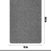 Bingobang Bath Mats Non Slip,Shower Mat Rubber 80x40cm,Extra Soft Anti-Mould, Machine-Washable,For Bathroom Floor,Bathtub(Grey)