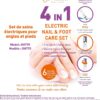 Own Harmony Electric Foot File Callus Remover & Electronic Nail File (4 in 1) Best Mani Pedi Tools - Professional Manicure & Pedicure Care Set - Perfect Toenail Polisher and Shine Buffer (USB Cord)