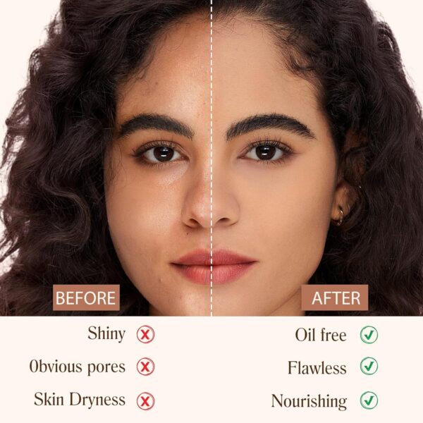 4 in 1 Colour Changing Foundation, SPF50 Medium Spectrum Foundation, Colour Changing Mature Skin Foundation, Full Coverage Skincare, Moisturizing Anti-aging, Universal Shade for All Skin Types-30ML