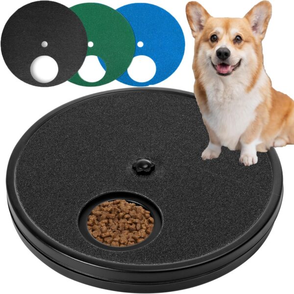 KIKIGOAL Dog Scratch Board for Nails with Snack Box & 3 Replacement Sandpaper Sheets,Dog Nail Grinding Pad for Small & Large Dogs,Puppy Nail Care,Durable Scratch Pad for Indoor Use,Easy Grooming Tool