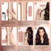 Automatic Curling Iron, Professional Automatic Hair Curler with 1" Curling Iron Large Slot & 4 Temperature & 3 Timer, Dual Voltage Anti-Tangle Rotating Curling Iron with Auto Shut-Off for Hair Styling