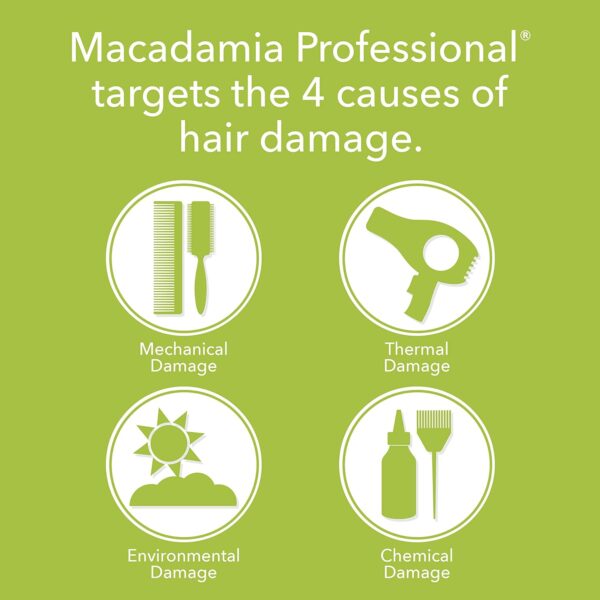 Macadamia Professional Hair Care Sulfate & Paraben Free Natural Organic Cruelty-Free Vegan Hair Products Nourishing Hair Repair Oil Treatment, 4.2oz, Clear