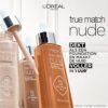 L'Oreal Paris True Match Tinted Serum Foundation, 1% Hyaluronic Acid, Hydrating Formula, Replumps Skin in 1 Hour for a Natural Glowing Finish, 30 ml, Shade 2-3 Light