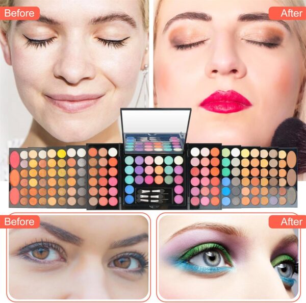 All-in-one Makeup Set Gift, Make-Up Sets, Makeup Kit for Women, Make up Set for Traveling, Long Lasting, Easy to Apply Matte Eye Shadow Palette for the Perfect Look for Day or Night