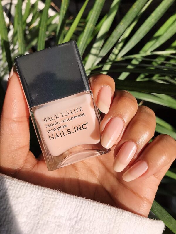 Nails.INC Back to Life Recovery Treatment, 2 in 1 Nail Treatment and Base Coat, Enriched with Oils to Renew and Repair Damaged Nails, Cruelty Free, Vegan