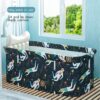 HWGING Foldable Bathtub Adults, 120 x 55 cm, Portable, Collapsible, PVC and Peach Skin Composite, Modern, Textured, Freestanding, B Color