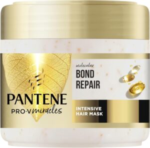 Pantene Molecular Bond Repair Intensive Hair Mask with Biotin 300ml. Pro-V Concentrated Formula for Extremely Dry Damaged Hair. Leaves Hair Visibly Healthier, Strengthened and Regenerated