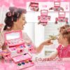 EVACOK Kids Makeup Sets For Girls - Children Makeup Sets For Girls Washable Make Up Set, Childrens Princess Play Games Toys Presents, Little Girl Birthday Gifts Set For Age4-12 Year Old (EVACOK-11)
