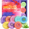 MeCids Shower Steamers Aromatherapy Shower Tablets with Essential Oils, Home Spa Bath Steamer Set for Christmas Birthday Mothers' Valentines' Day Gift (9 Pack)