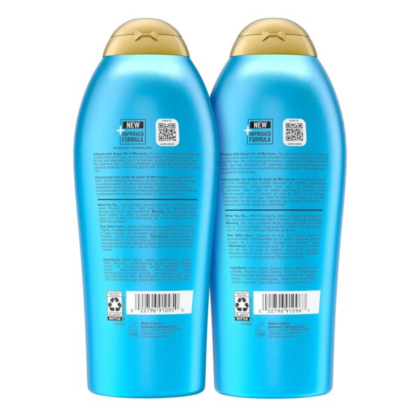 OGX Renewing + Argan Oil of Morocco Shampoo & Conditioner Set, Damage Repairing Helps Strengthen & Repair Dry, Damaged Hair, Sulfate-Free Surfactants, Four Pack, 4 x 25.4 fl. Oz