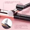 Jessup Brand 25pcs Professional Makeup Brush Set Beauty Cosmetic Foundation Powder Blush Eyeshadow Blending Highlighter Natural-Synthetic Hair Brushes (Black/Rose Gold) T155