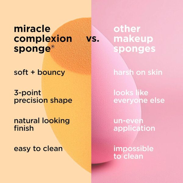 Real Techniques Everyday Essentials + Makeup Sponge Kit, Makeup Brushes and Makeup Blender Sponge, For Foundation, Blush, Bronzer, Eyeshadow, and Powder, Synthetic Bristles, Cruelty Free, 5 Piece Set