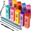 FANDAMEI Nail Buffer Kit, 10 PCS Nail Buffer Block with Different Grit, Nail Buffers, Nail Buffing Block, Buffer Nail File, Cuticle Trimmer, Nail Care Tool Kit, Nail Tools, Nail Kit, Manicure Tools