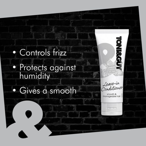 Toni & Guy Leave In Conditioner for Damaged Hair, Controls Frizz & Protects Against Humidity, Perfect for Smoother and Softer Hair, 100ml
