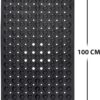Bathtub Mat Non Slip – 100 x 40 CM Non Slip Bath Mat – Easy Clean Non Slip Shower Mats – Sturdy Suction Cup Attaching – Comfortable for Feet – Draining Holes – Modern Design (Black)