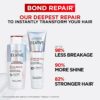 L’Oreal Paris Elvive Bond Repair Routine Set for Damaged Hair, Shampoo 200ml and Conditioner 150ml, Deep Intensive Hair Repair Treatment, Rebuild Broken Hair Bonds