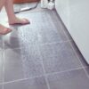 Marsheepy Anti-slip Bathtub Mat Pebbles Shower Mat Extra Large Bath Mat with Suction Cups and Drain Holes for Bathroom,Machine Washable, 88 x 40 CM（Clear)